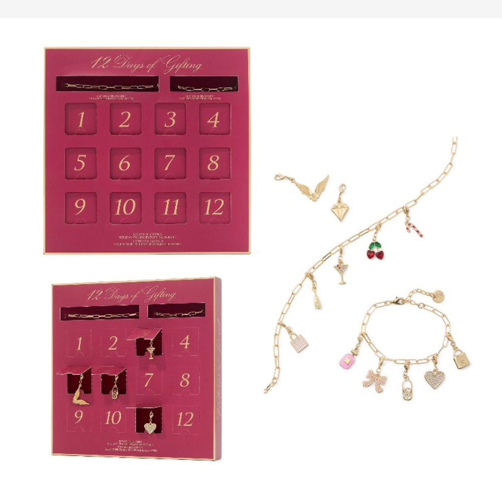 Victoria’s Secret 12 Days of gifting Advent Calendar Charm Jewelry NEW